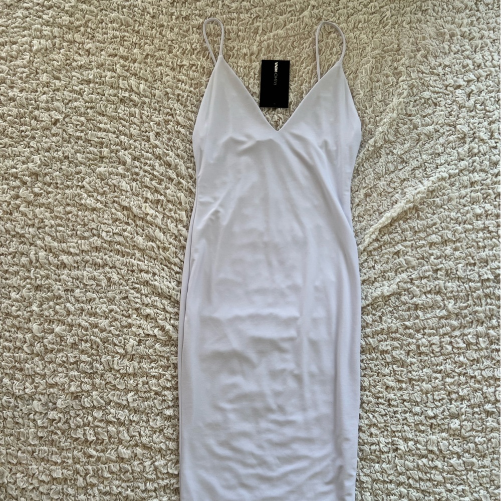 White Fashion Nova “simple kind of life” dress